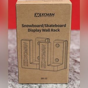 Set of 2, XCMAN, snowboard/skateboard wall mount, blue